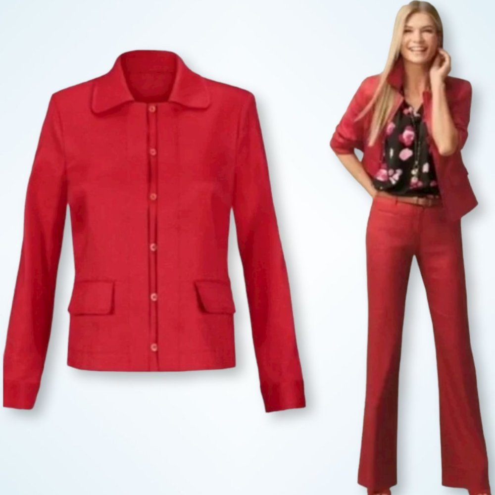 CAbi Valentine Linen Blend Jacket #2547